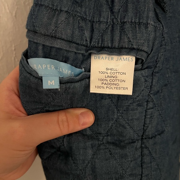 Draper James Quilted Chambray Jacket (Reversible) - Picture 6 of 6